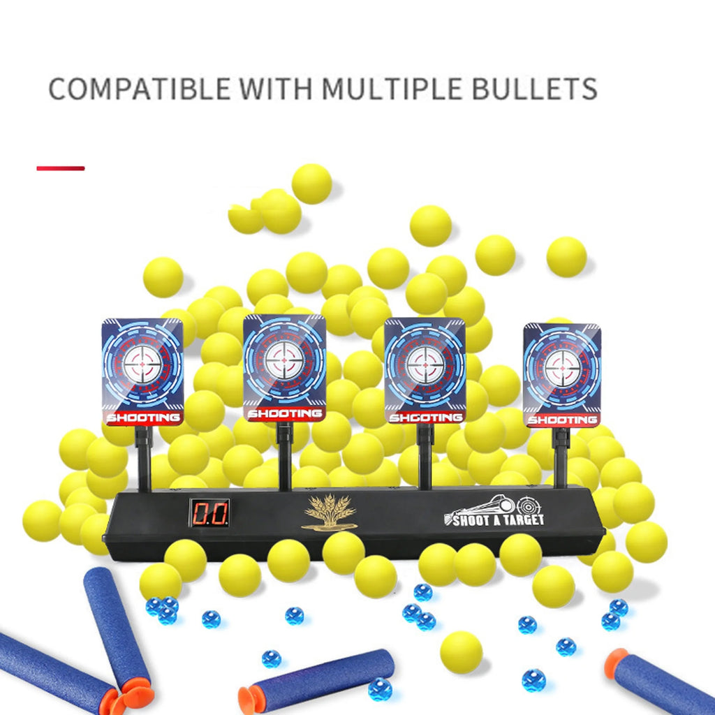 4 Targets LED Light Auto Reset Digital Shooting Targets E177115