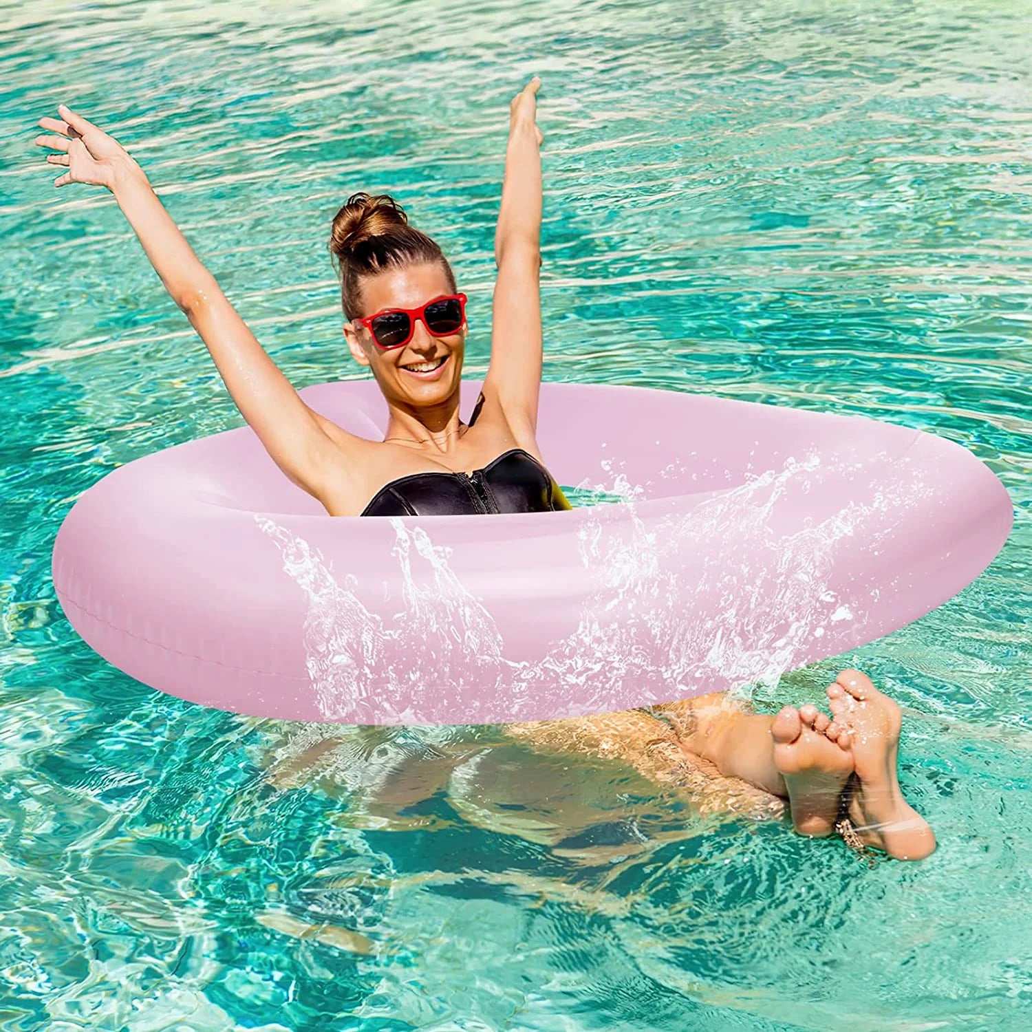 Pink Inflatable Pool Float P57660
