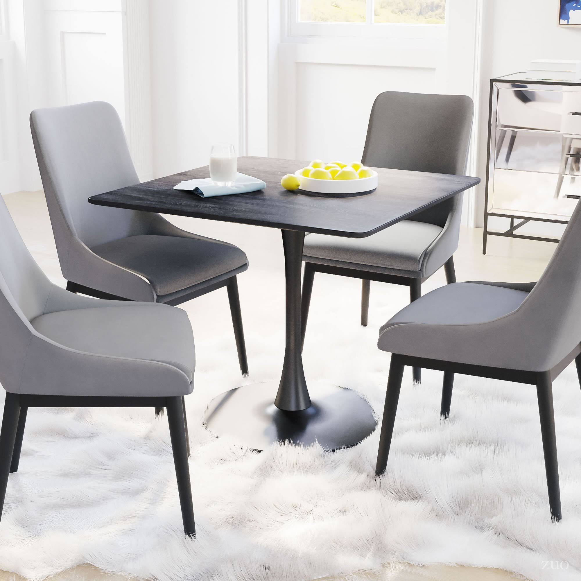 Black Dining Chair Set of 2 V291106