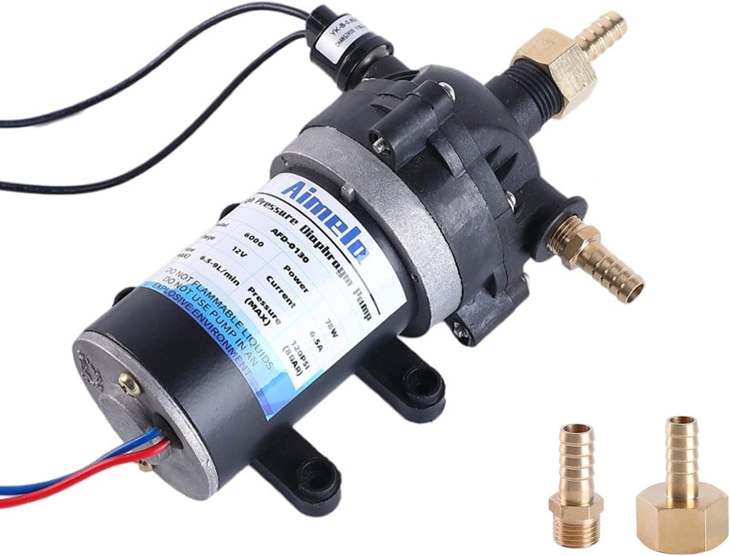Self Priming 12V Water Pressure Diaphragm Pump O117